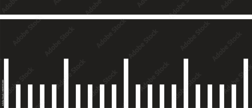 ruler vector icon line temlate