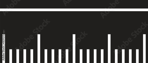 ruler vector icon line temlate