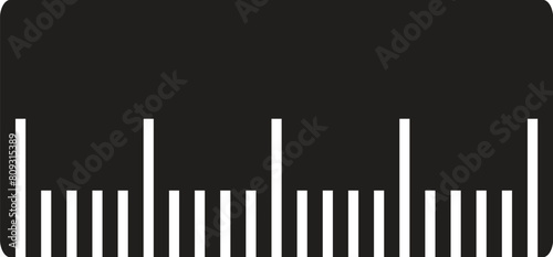 ruler vector icon line temlate