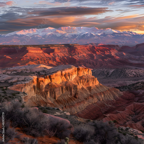 Color-coded Layers of Time: A Glimpse into Utah's Geological Canvas © Harriet