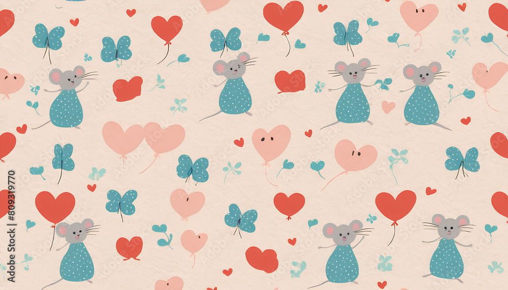 Seamless pattern with nice mouse on light background. Flat style vector illustrations can be used for packaging paper, fabric, textile, wrapping paper, fabric, textile, etc.
Seamless pattern with nice mouse on light background. Flat style vector illustrations can be used for packaging paper, fabric, textile, wrapping paper, fabric, textile, etc.