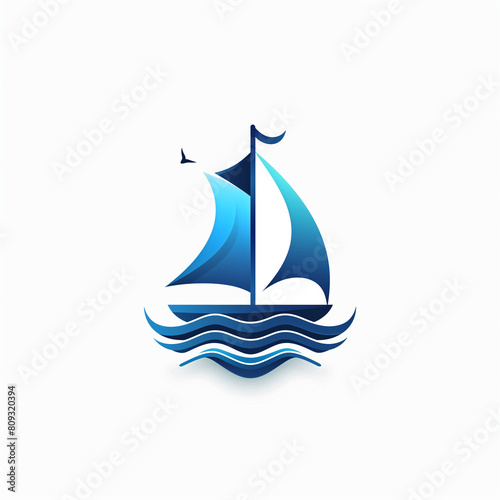 Mast Sailboat Logo: Minimalist Design Capturing the Essence of Maritime Adventure