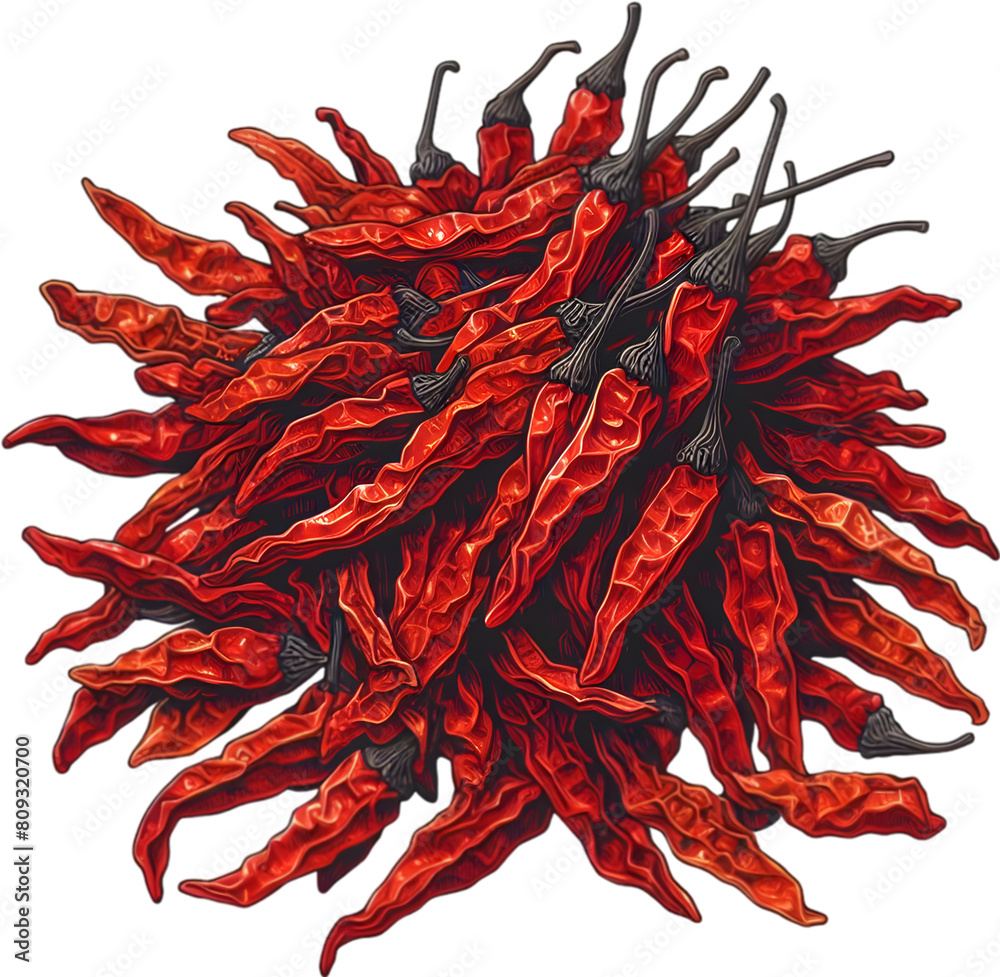 Fototapeta premium pepper - 고추. Generative AI