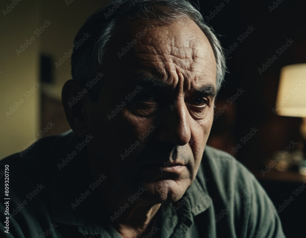 portrait of a sad thoughtful old man portrait of a sad thoughtful old man