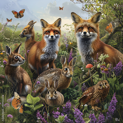 Unity in Diversity: An Aesthetic Collection of UK's Wild Animals