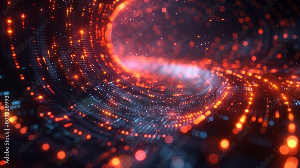 data privacy in AI showing a digital landscape where data packets are shielded from external threats by advanced cryptographic measures. The style is vibrant and futuristic data privacy in AI showing a digital landscape where data packets are shielded from external threats by advanced cryptographic measures. The style is vibrant and futuristic