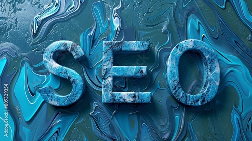 Blue Marble SEO concept art poster.