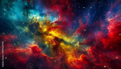 Colorful space background