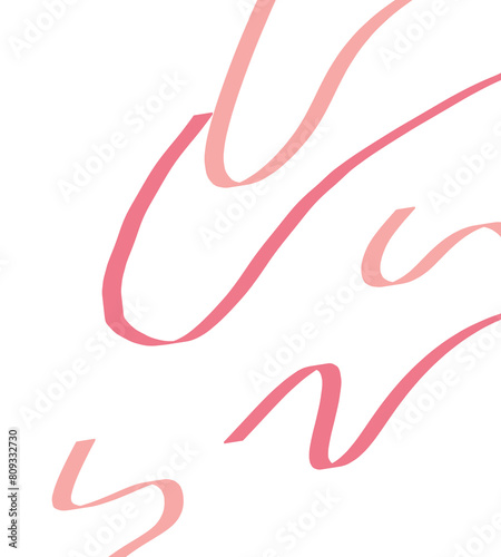 illustration of a background monoline ribbon party element