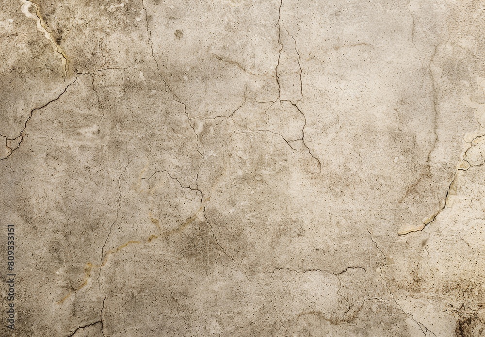 Fototapeta premium High-resolution image showcasing a weathered concrete wall with an intricate network of cracks and imperfections, suitable for rustic and urban designs
