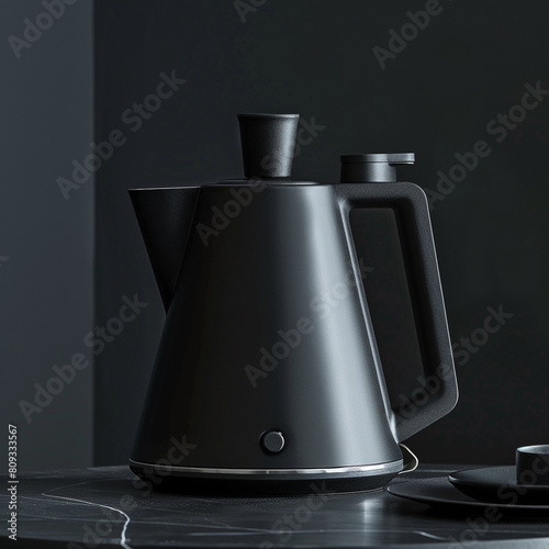 A compact electric kettle with a matte black finish andI apologize for the repetition in the prompts. Here are 5 additional prompts to complete the list --v 6.0 - Image #1 @usama photo