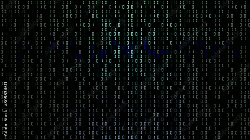 Abstract binary code background