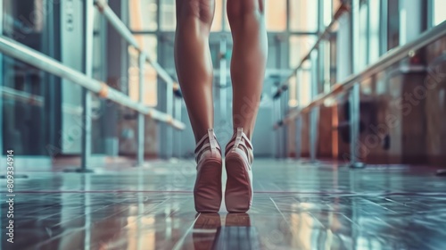 the representation of a ballet barre