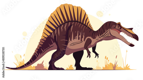 Spinosaurus prehistoric dinosaur. Dino prehistory r