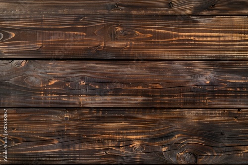 High-resolution image showcasing the unique patterns of a rustic burnt wood texture with rich dark brown tones and natural wood grain details perfect for backgrounds or graphic designs