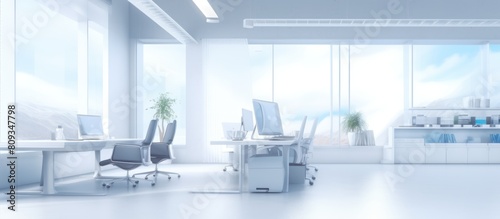 clean white modern meeting room