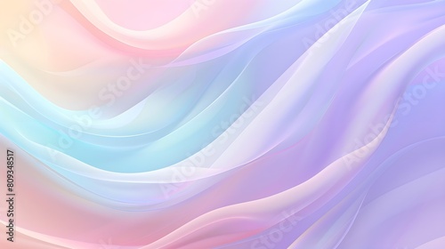 Soft Pastel Wave Background with Gradient Colors for App and Product Design