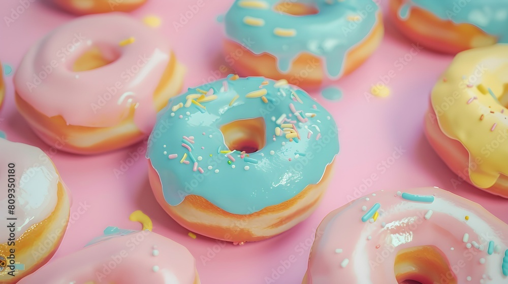 Pastel Glazed Donuts Pastel Glazed Donuts