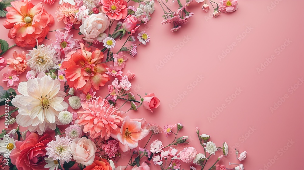 Romantic Floral Greeting Card Template Romantic Floral Greeting Card Template