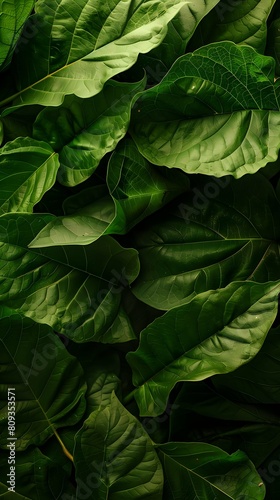 High quality tobacco big leaf  close up. Tobacco leaves background  closeup