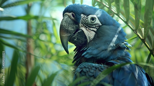 Critically Endangered Spix's Macaw photo