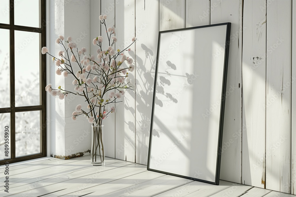Frame mockup, ISO A paper size. Home Office wall poster mockup. Interior mockup with office background. Modern interior design. 3D render
Frame mockup, ISO A paper size. Home Office wall poster mockup. Interior mockup with office background. Modern interior design. 3D render