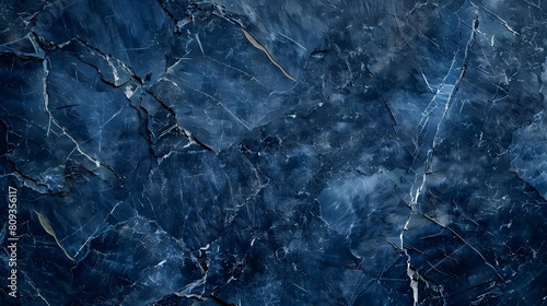 beautiful abstract grunge decorative dark navy blue stone wall texture. rough indigo blue marble background