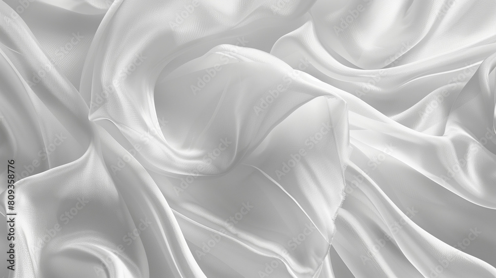White silk fabric backdrop, light silky background, soft beautiful texture, elegance White silk fabric backdrop, light silky background, soft beautiful texture, elegance