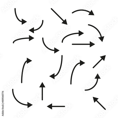 Abstract Pattern of Interlocking Arrows.
