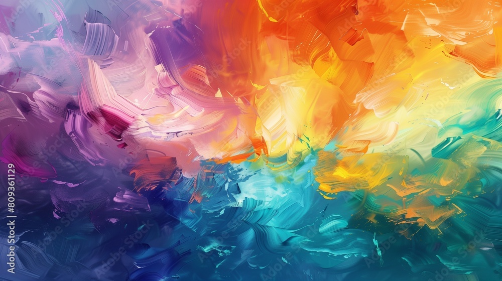 Hand draw digital painting abstract art panorama background colors texture design illustration.. Hand draw digital painting abstract art panorama background colors texture design illustration..