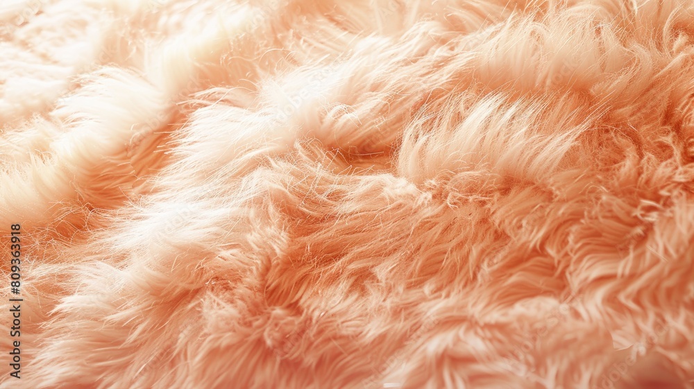 Close-up of textured fluffy light pink fur Close-up of textured fluffy light pink fur