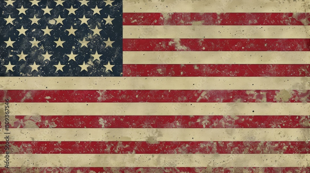 Seamless American flag background for patriotic designs, Ai Generated Seamless American flag background for patriotic designs, Ai Generated