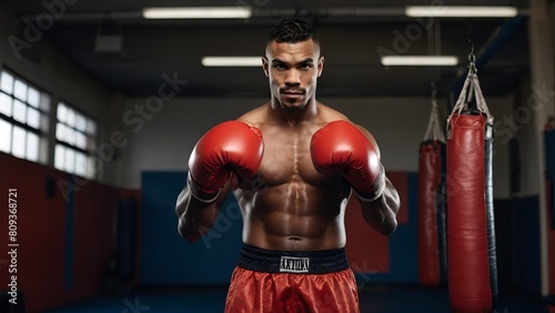 boxer in old gym © epixell