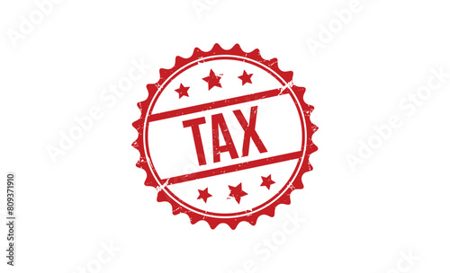 tax stamp red rubber stamp on white background. tax stamp sign. tax stamp.