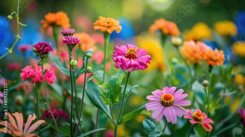 Vibrant blooms in the garden