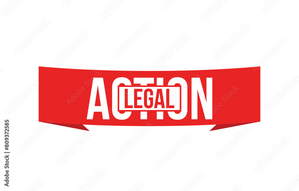 Legal Action banner design. Legal Action icon. Flat style vector illustration. Legal Action banner design. Legal Action icon. Flat style vector illustration.