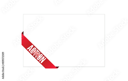 Vector illustration modern Legal Action banner, Isolated web element.