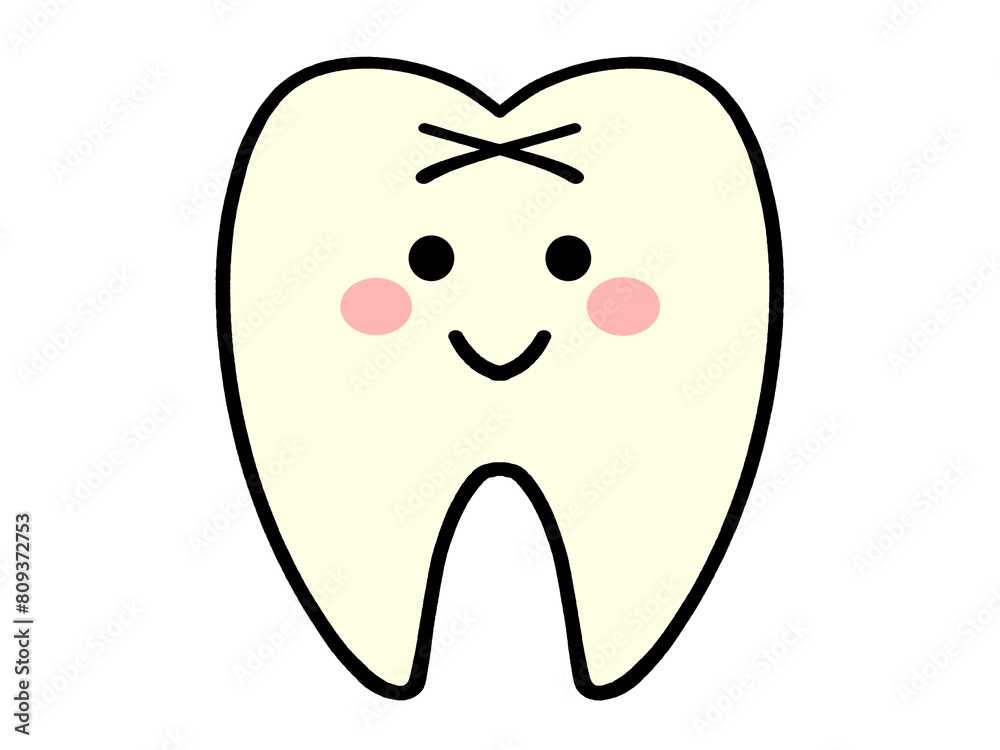 健康な歯のイラスト素材 健康な歯のイラスト素材