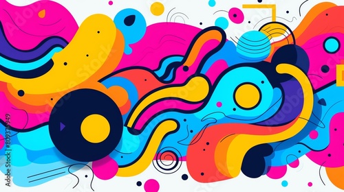 Colorful abstract background. Suitable for use as a website header or background for a presentation.