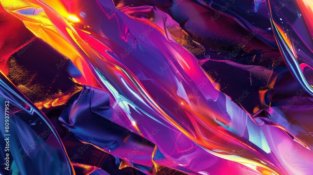 a colorful array of objects, including a laptop, a phone, a vase, and a ...