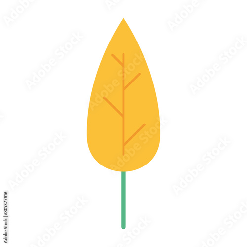 Geometric leaf icon Environment Vector illustration