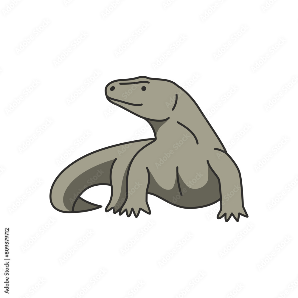 Komodo dragon illustrations Komodo dragon illustrations