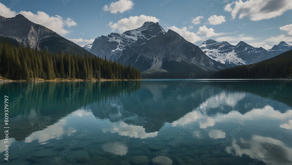 lake in the mountains