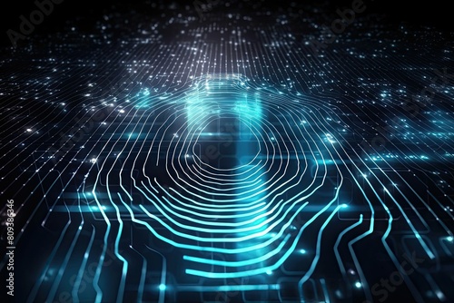 biometric thumbprint identification security sensor for protection