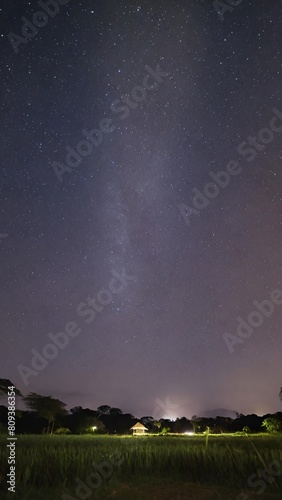 view of the sky at night