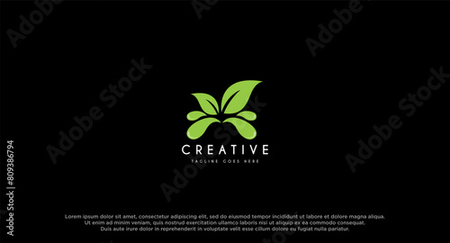 Green Leaf Icon Vector Illustrations