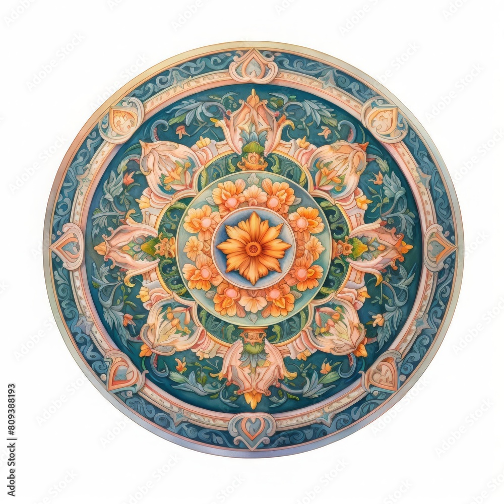 A series of interlocking doodles forming a large, ornate mandala