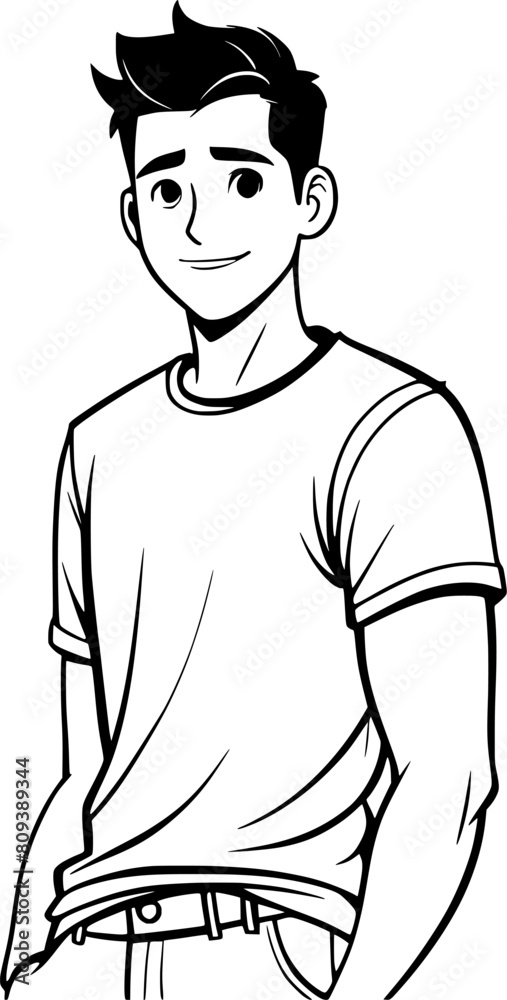Fototapeta premium man cartoon