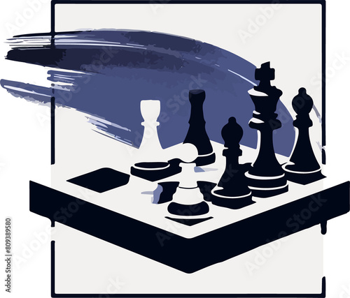 Chess illustration created by artificial intelligence.
