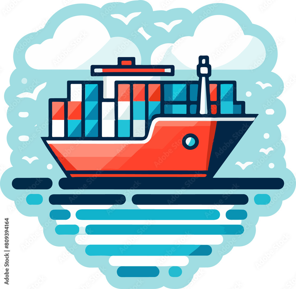 Container illustration artificial intelligence generation.
